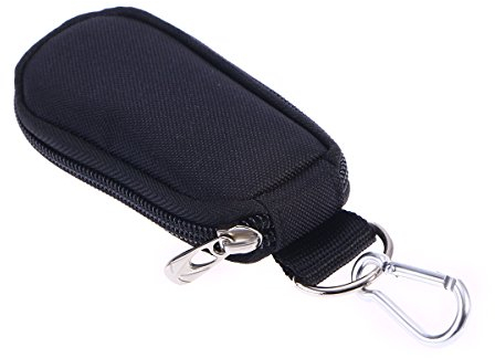 Frcolor Schlüsselbund ätherisches Öl Tragetasche hält 10 Flaschen 2 ml für Reisen oder Home Storage (schwarz)