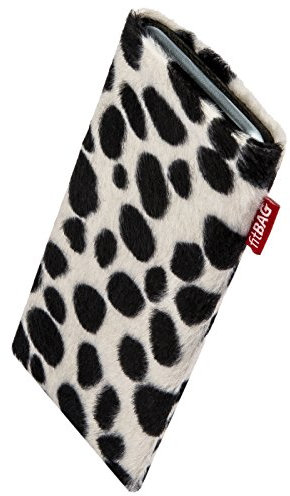 fitBAG Bonga Dalmatiner Handytasche für Apple iPod Touch 7G 2019 7.Generation Tasche aus Fellimitat mit Microfaserinnenfutter | Hülle mit Reinigungsfunktion | Made in Germany
