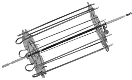 Tubayia Edelstahl Schaschlikspieße Grillspieße BBQ-Spieße Ofen Drehspieß Fleischspieße (250 mm)