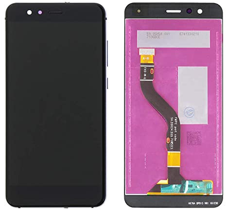 ELLENNE Pantalla LCD compatible para Huawei P10 Lite Was-LX1 Touch Cristal Negro Blanco Oro + Kit Destornillador (negro)