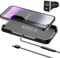 Wireless Charger Auto, Polmxs 15W Schnell Kabelloses Kfz-Ladegerät rutschfeste Matte Ladestation Auto Ladepad Mit 40W USB-A Auto-Ladegerät Für iPhone 16/15/14/13/12/11/XR/XS Samsung S24/S23 Note 10+