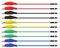 YUMILI Alligators Clips with Wires Test Leads Set, 10pcs Breadboard Male Jumper Wires Silicone Multimeter Test Leads for Electrical Testing