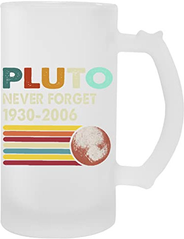 Pluto Never Forget Transparent Becher für Bier Mit Griff Transparent Mug For Beer