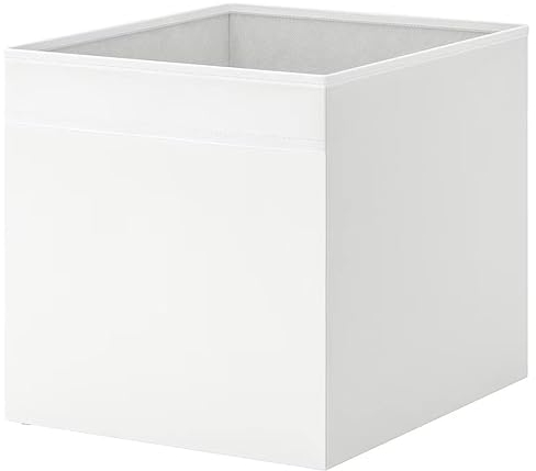 MAC Drona Storage Box 33x38x33 cm Office/home Storage Box Perfect for Everything. Foldable Storage Organizer Boxes for Shelving Unit Bedroom, Wardrobe, and Toys, Children, (1 Pack, White)