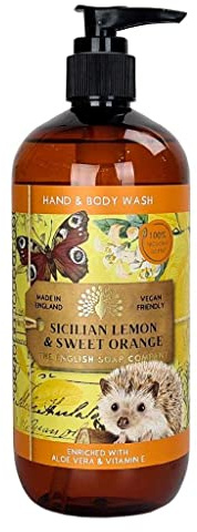 The English Soap Company, SICILIAN LEMON & SWEET ORANGE, Hand & Body Wash 500 ml