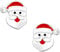 FIVE-D Ohrringe Weihnachten Nikolaus 925 Sterling Silber Kinder Ohrstecker Damen (Nikolaus Silber)