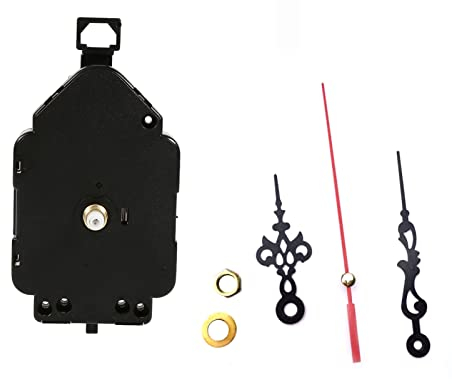 BuyWeek Quarz Uhrwerk, DIY Wanduhr Uhrwerk Pendelmechanismus Batteriebetrieben Heimuhr Uhrwerk Ersatzteile Ersatz