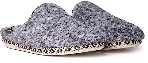 Toni Pons Damen-Hausschuh aus Lammfellstoff – DARLA-SB – Grau, 35 EU