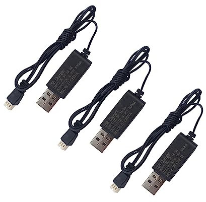 3PCS 3.8V JST PH-2.0 Connecteur Ligne de Charge USB pour Cinewhoop Tinyhawk Micro FPV Drone de Course RC RC Airplane