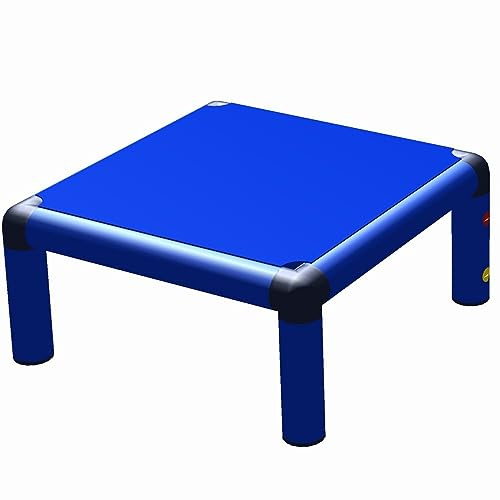 move and stic Hocker Stuhl Beistelltisch blau Chair Stool 6521