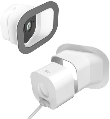 Acbee Angled Window Mount for Blink Mini,20 Degree Angle from Indoor Monitor Outdoor,Clear and no Reflection(Angle-White-2 Pack)