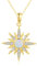MEDWISE Stern Kette 925 Sterling Silber Gold Achtzackiger Stern Halskette Vergoldete Opal Kette Gold Stern Anhänger Opal Schmuck für Damen Mädchen Freundin Tochter Frauen Ehefrau Muttertagsgeschenk