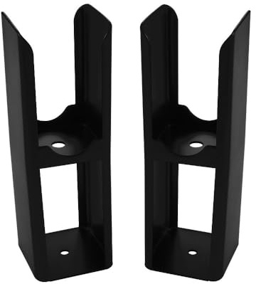 MILANO Single Double Vertical Horizontal Radiator Floor Mounting Feet Black