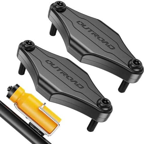 CITYWAY Hidden Under Bottle Cage | M5 Black Security Screws | Light Weight, Inconspicuous Security (2 Pack-Black)