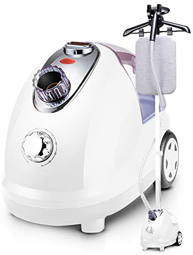 Vaporizador Vertical Ropa con Tabla Planchar Alta Potencia 2000 W, vaporizador Ropa 35S Eliminación rápida Arrugas con Tanque Agua 1,8 L Eliminar Arrugas la Ropa,Blanco