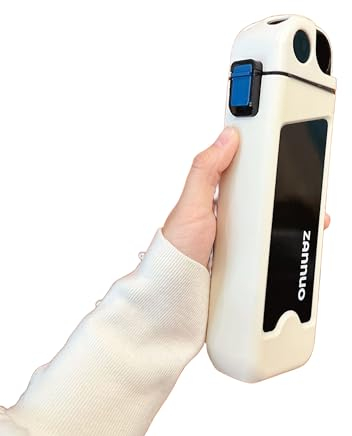 ANMEISH Sports Water Bottle 350ML,Leakproof Square Water Bottles with Straw, BPA Free Plastic Portable Drinks Bottle, Sturdy and Durable Flat Water Bottle for Sports, Fitness, Gym, Cycling (White)