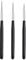 LZGOPE 3Pcs Nail Art Liner Brushes,Professional Art Nail Painting Pen，Nail Liner Striping Brush,UV Glue Painting Scribing Brush, DIY Nail Art Tools, Fine Nail Art Set (Black)