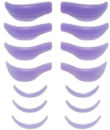 TTPSRY 7 Paar Silikon Wimpernzange Ersatzpads Wimpernformer Aufsätze Wimpernpflege Zubehör Kosmetik Werkzeug