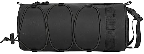 Fiorky Tragbare Umhängetasche, multifunktionale Vorderrohr-Fahrradtasche, wasserdichter Vorderkoffer-Gepäckträger for Motorrad, Roller (schwarz)