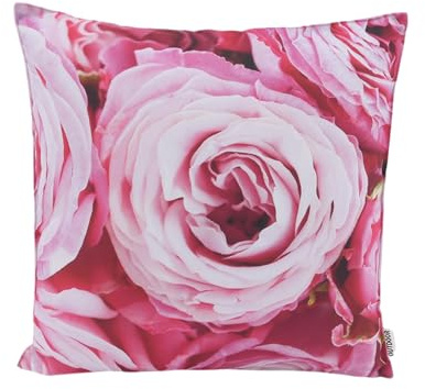 CB Home & Style Outdoor Garten Kissen Wasserabweisend Wasserfest 45 x 45 cm mit Füllung (Pfingstrose1)