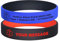 Personalisierte Notfallarmband Medizinisches Alarm Armband - 2 Stück Elastische Silikon SOS Armband Gravur mit Name Telefonnummer Epilepsie Allergie Diabetes Notfall Armbänder für Herren Damen