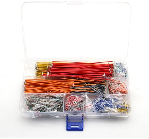 840 Stück Jumper Wire Set, Elektronik Steckbrett Steckbrücken Drahtbrücken, 14 Verschiedene Längen Male Zu Male Kabel Drähte Mit Kunststoffbox