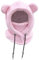 NLAND Wintermütze Kinder Sturmhaube Jungen Mädchen 3-8 Jahre Warmen Schlupfmütze mit Schal Schalmütze Kapuzenschal Skimütze(Rosa)