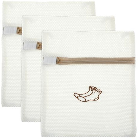 Socken Wäschesäcke, 3 Stück Netz Wäschesäcke, Premium Wäschesäcke mit Reißverschluss, Empfindliche Wäschebeutel für Socken, Unterwäsche, BH, Babykleidung, Feinwäsche