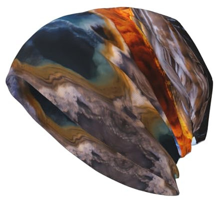 YYHWHJDE Yellowstone Strickmütze mit Nationalpark-Motiv, weich und bequem, modische Mütze für Erwachsene, für Outdoor-Aktivitäten, Reisen, Schwarz, Schwarz, Einheitsgr��e