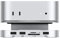 Qwiizlab Hub de soporte de aluminio con carcasa SSD, estación de acoplamiento para Mac mini M4/M4 Pro, 2 USB-A 10 Gbps, lectores de tarjetas TF/SD 4.0 de 312 MB/s, USB-A 2.0, se adapta a SSD M.2 NVMe