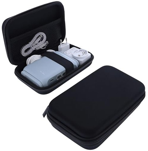 foto-kontor Tasche kompatibel mit GLI.Net GL-MT3000 (Beryl AX) Mini-Reise Wireless Pocket Schutzhülle Hardcase Aufbewahrung WLAN-Router Stoßfest Case Wasserabweisend Transporttasche Zubehör Schwarz