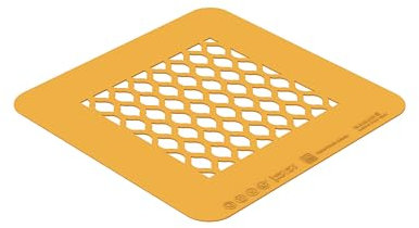 silikomart Moules en silicone pour gâteaux pochoirs Alambra – Lot de 2 moules en silicone 100 x 100 H 1 mm – Accessoires professionnels pour Noël et pâtisseries – emporte-pièces pour gâteaux au four