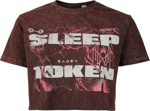 Sleep Token Texture Frauen T-Shirt rot Band-Merch, Bands