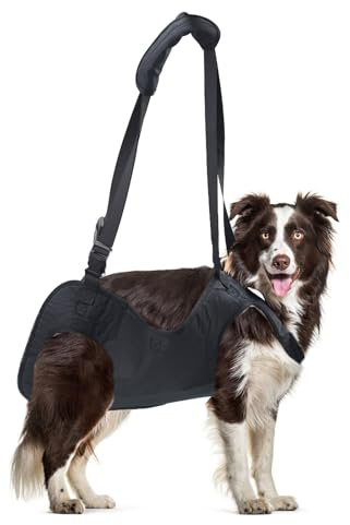 ANEELV Harnais de transport pour chien - Corde de levage complète avec poignée pour chiens de taille moyenne avec anneau de soutien, spécialement conçue pour les chiens malades ou âgés