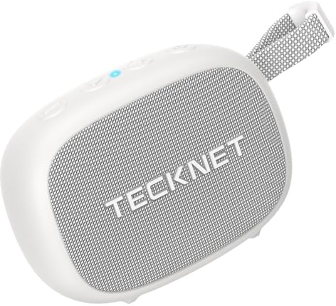 TECKNET Portable Bluetooth Speaker, TWS Surround Sound & Powerful Bass, IP67 Waterproof Dustproof Wireless Speaker, 30H Playtime, Bluetooth 5.4, Mini Travel Speaker for Outdoor, Party