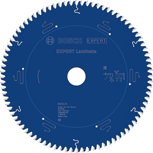 Bosch 1x EXPERT Laminate Corded Circular Saw Blade for Mitre Saw | for Laminate, Ø 254 mm, Professional Accessory Mitre Corded Circular Saw