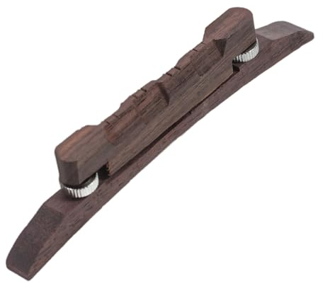 Mandolinenbrücke aus Rotholz für Mandoline, zur Tonanpassung | Glatt Gearbeitetes Zubehörteil, Ersatz für Instrumente, Passend für Mandoline, Kompakte Bauform