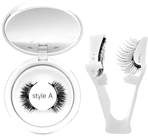 1 Pièce Faux Cils Magnétique, Naturel Réutilisable, Aucune Colle Nécessaire, Applicateur Inclus, Maquillage Yeux Facile à Porter, Style A