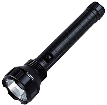 TATTU D2 Heavy-Duty Tactical 2-Cell D LED Torch, Black