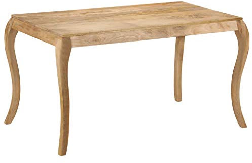 vidaXL Esstisch 135×75×76 cm Massivholz Mango