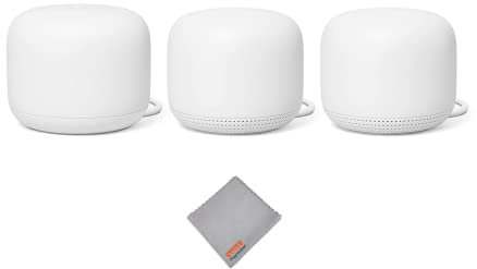 Google GA00823US Nest Dualband-WLAN-System, Schnee (2 Punkte)