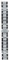 WITHINGS - Bracelet en Métal 3 rangs Argent pour ScanWatch, Steel HR, Steel HR Sport, Move ECG, Move and Steel