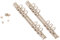 Craftelier - Set mit 2 6-Ring-Ordner-Mechaniken | Größe ca. 22,7 cm - Ringdurchmesser 3,3 cm - Ringabstand 1,9 cm | Enthält 8 BefestigungsKlammern | Farbe Silber