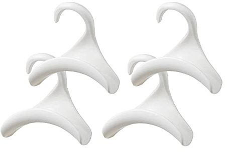 Gittcoll PP Handtaschenhaken Sicherheitsbügel Platzsparend Tragbarer Halter für Hängetasche Umhängetasche Krawatten Schal Gürtel Schal für Kleiderschrank Schrank Display Geschenk, 4 Pcs (Weiß)