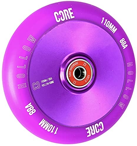 Core Hex Hollow Stunt-Scooter Rolle 110mm I Kinder I Trick I Tret I Roller I Rollen I Rad I Ersatz I Wheel (Hollow V2 Lila)