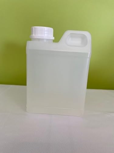 aude plastique bidon 1 Litre translucide - Contenant de Liquide en Polyéthylène Haute Densité