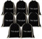 ERKXD 8 Pack Hair Dryer Bags Drawstring Bag Container Hairdryer Bag for Travel Bathroom (Black)