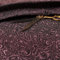 Tessuto per tende da tappezzeria in ciniglia viola leggero con motivo damascato reale (1 metro)