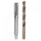 sourcing map 3/8-24 UNC Gewindebohrer gerader Nut 8,4mm Spiralbohrer Set M35 Kobalt Schnellarbeitsstahl Maschinen Gewindebohrer für Edelstahl