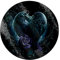 Spiral Raven Heart Unisex Schneidebrett multicolor Glas Gothic, Horror